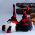 Load image into Gallery viewer, Miniature Red Buffalo Check gnome
