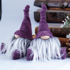 Miniature Purple Easter Gnome