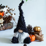Load image into Gallery viewer, Black gnome with mossy like fabric
