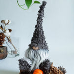 Load image into Gallery viewer, Decorative gnome with pumpkins and pinecones on a white surface
