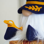 Load image into Gallery viewer, Close-up of a gnome with a blue hat and white beard on a plain background
