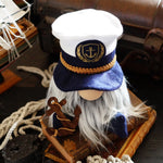 Load image into Gallery viewer, Scandinavian Nisse. Nautical Gnome with anchor on the foot 
