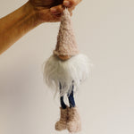 Load image into Gallery viewer, Pink Ornament with white beard denim long legs and matching boots


